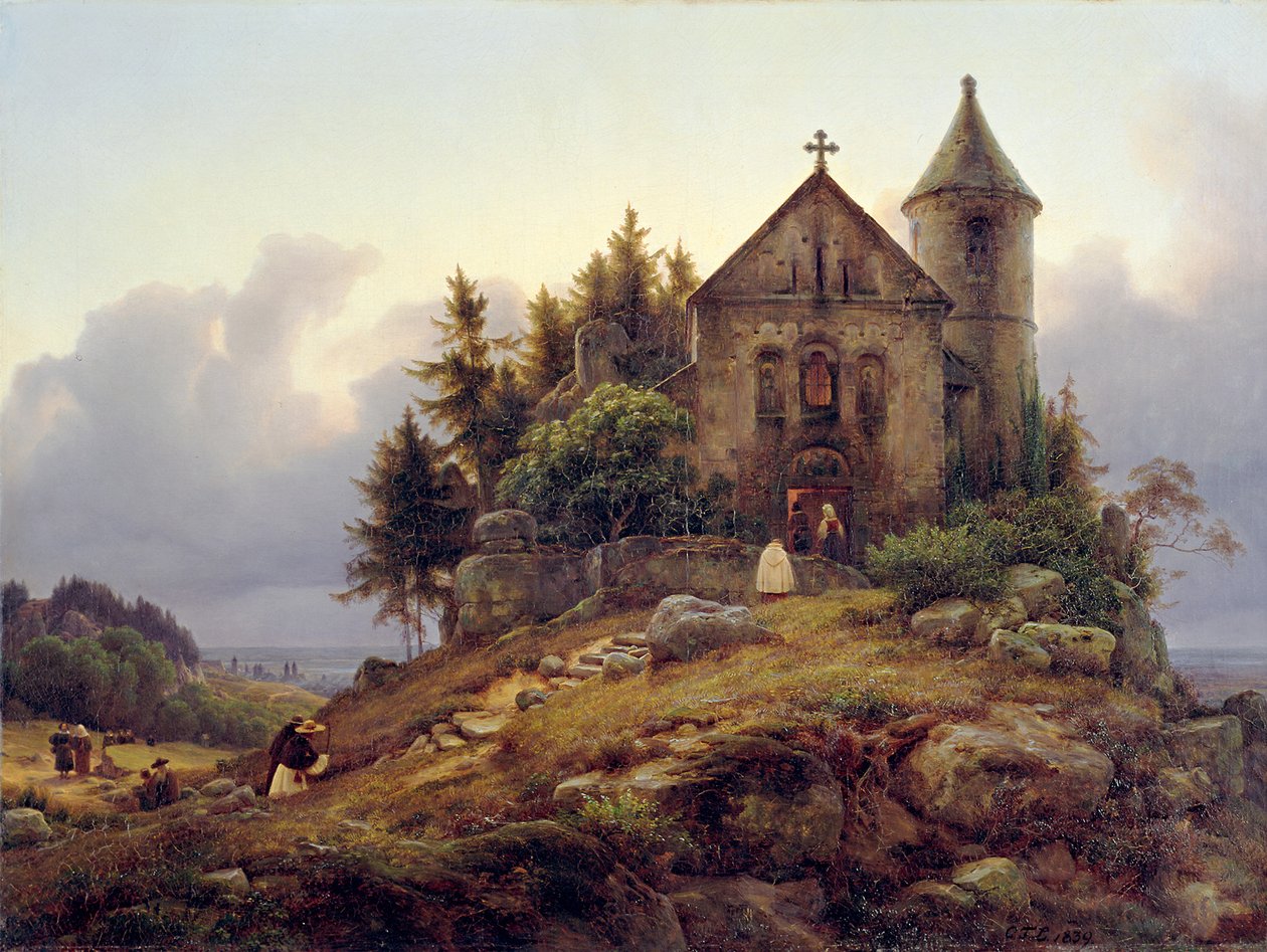 The Forest Chapel by Carl Friedrich Lessing