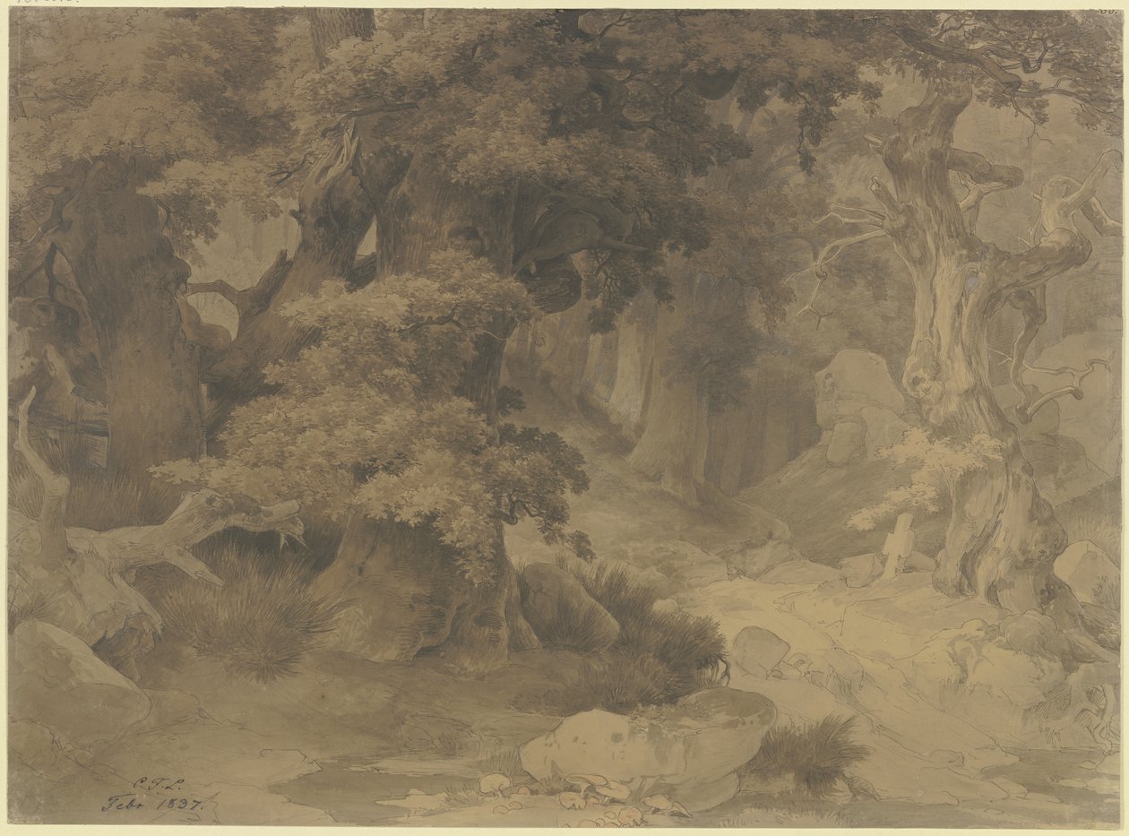 Oak Forest by Carl Friedrich Lessing