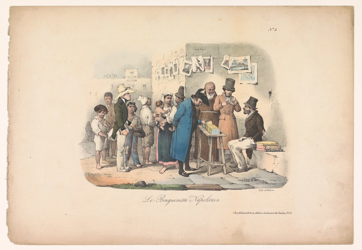 Bookstall of a Bookseller in Naples by Carl Gustaf Hjalmar Mörner