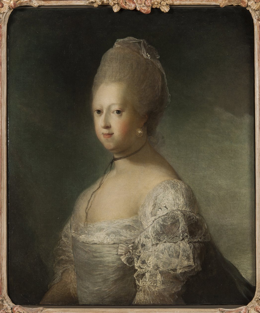 Portrait of Caroline Matilda of Great Britain, Queen of Denmark by Carl Gustaf Pilo