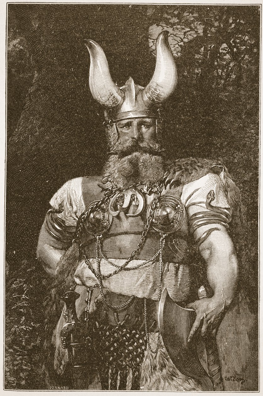 A Viking Chief, illustration from 