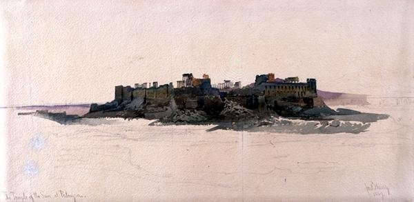 The Temple of the Sun at Palmyra by Carl Haag