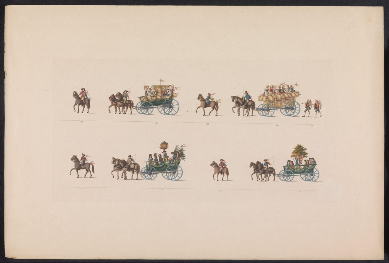 Procession at the Wedding of Princess Sophie, 1842 (plate 5) by Carl Hess