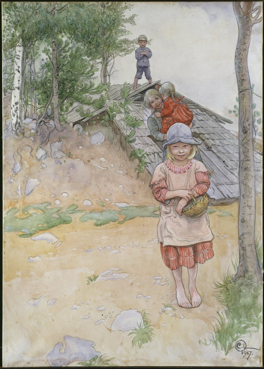 By the Cellar by Carl Larsson