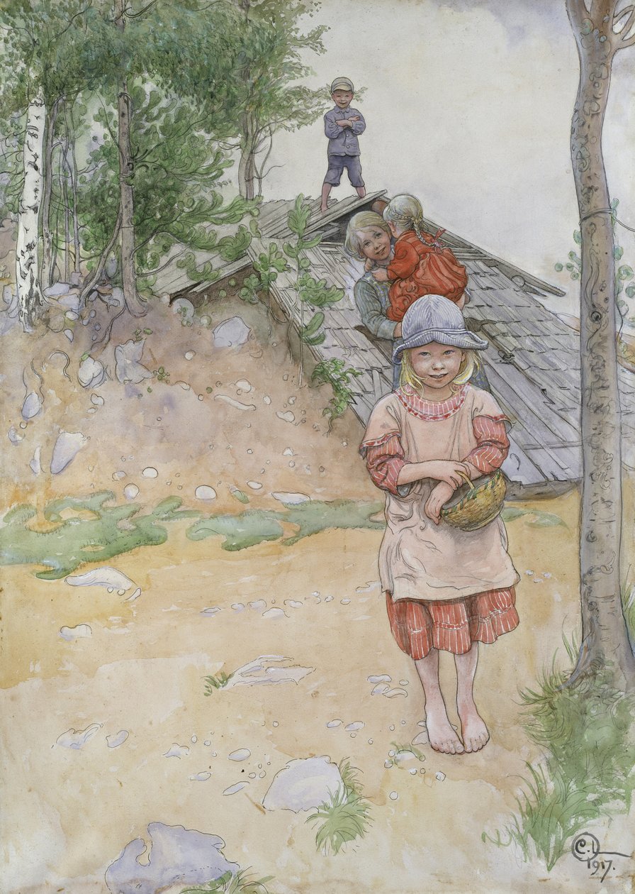 By the Cellar by Carl Larsson