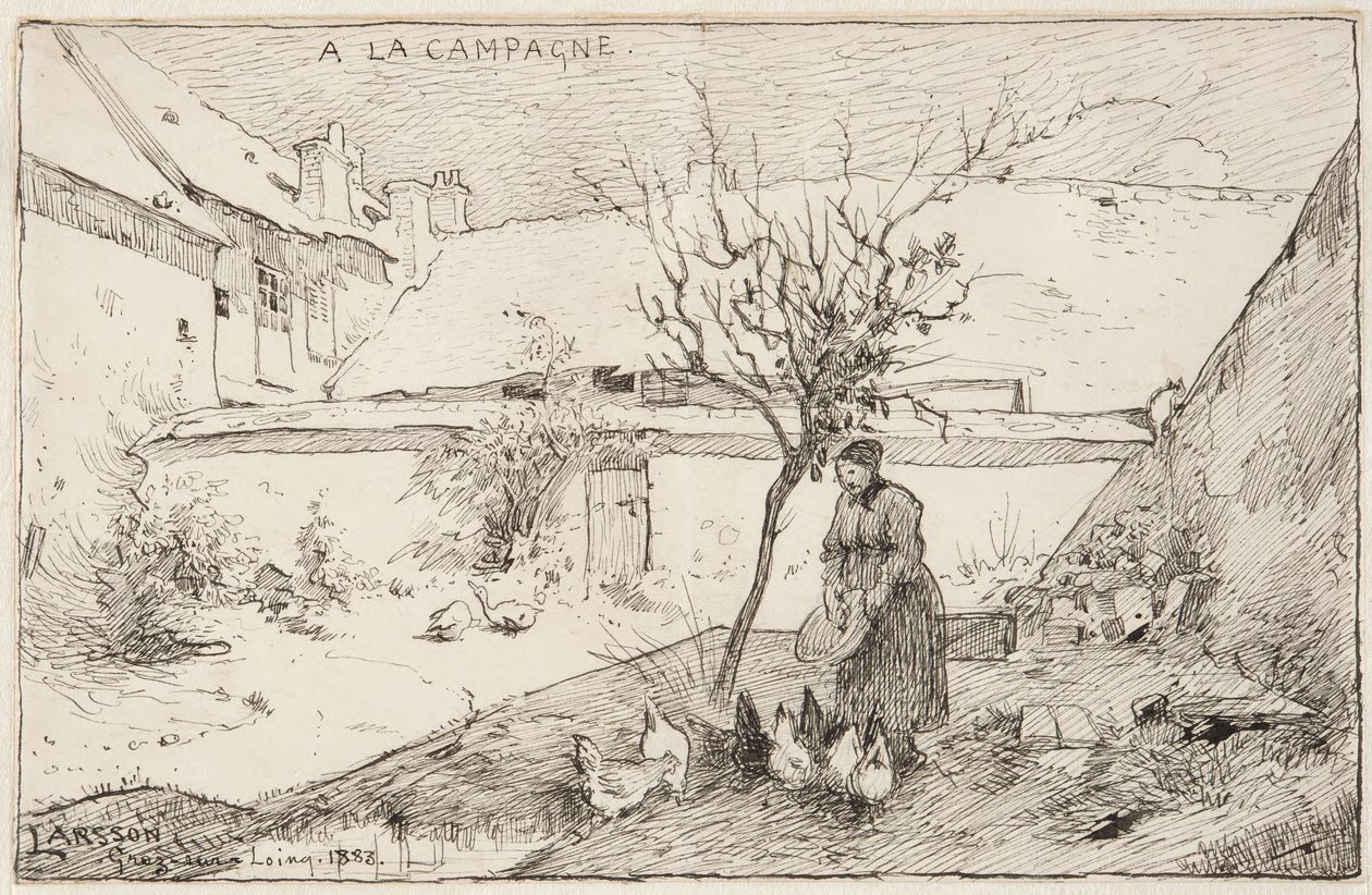 French Farmhouse by Carl Larsson