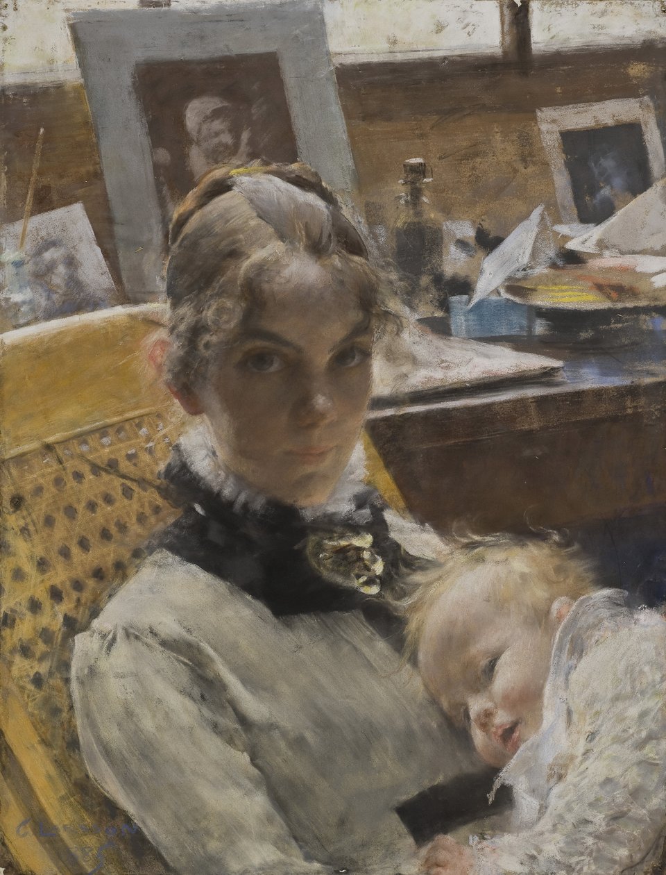 Studio Idyll. The Artist