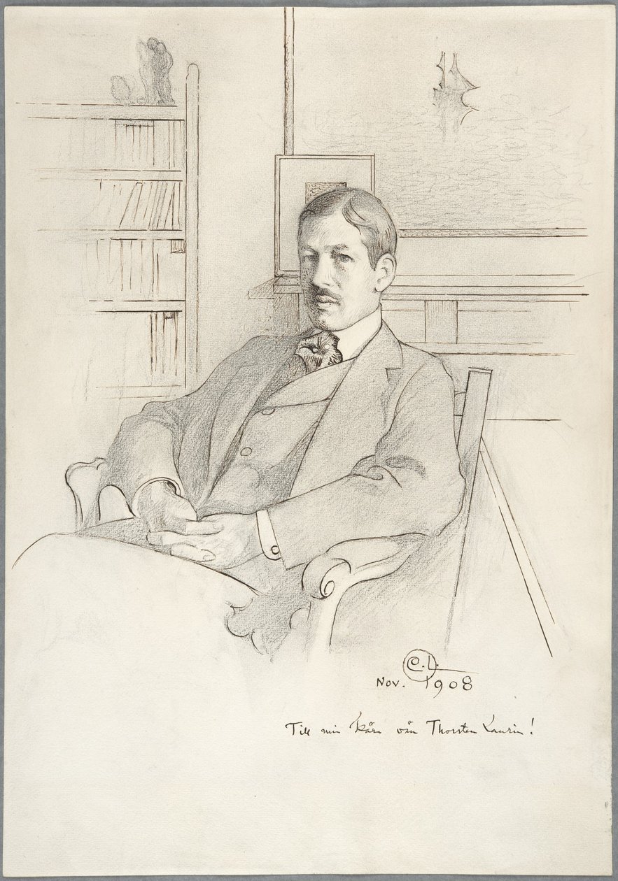 Portrait of Thorsten Laurin by Carl Larsson
