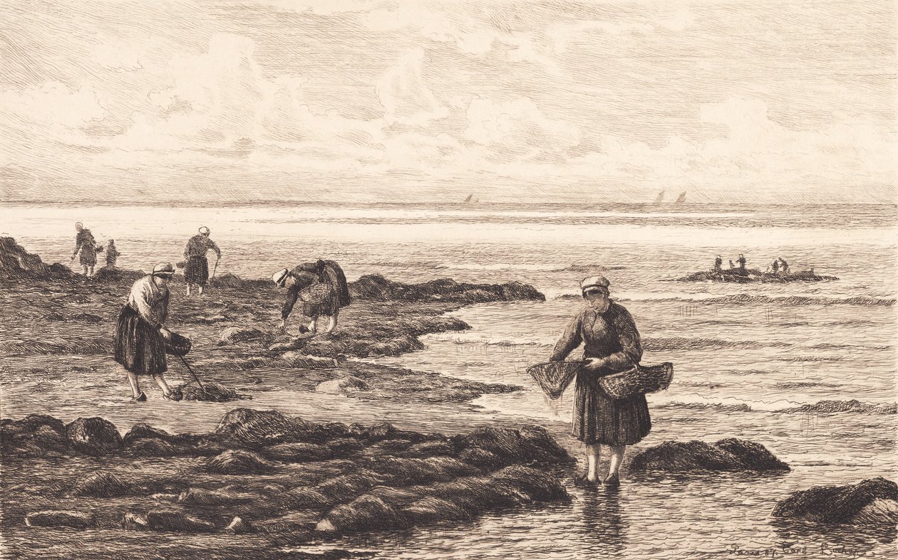 Shrimp Fishers in Brittany by Carl Locher