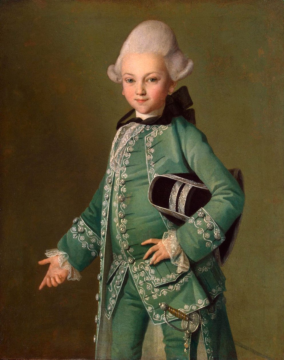 Portrait of Count Alexei Bobrinsky as a Child by Carl Ludwig Johann Christineck