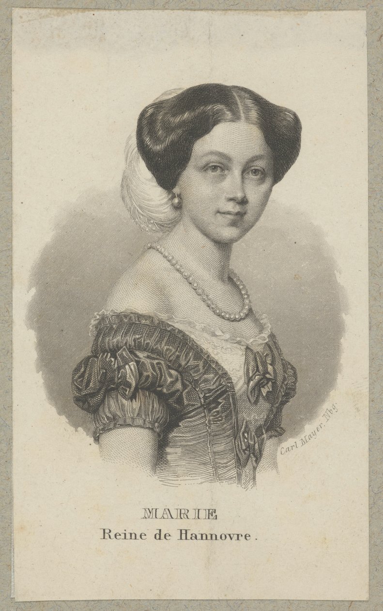 Maria of Hanover (1776 London - 1857 London) – Princess of Great Britain and Ireland, Hanover, Brunswick-Lüneburg and by Marriage Duchess of Gloucester and Edinburgh by Carl Mayer