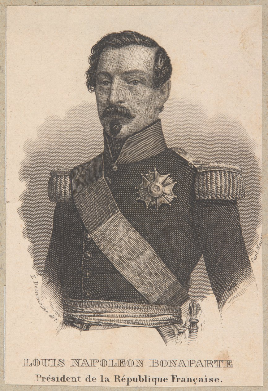 Napoleon III as President of France by Carl Mayer