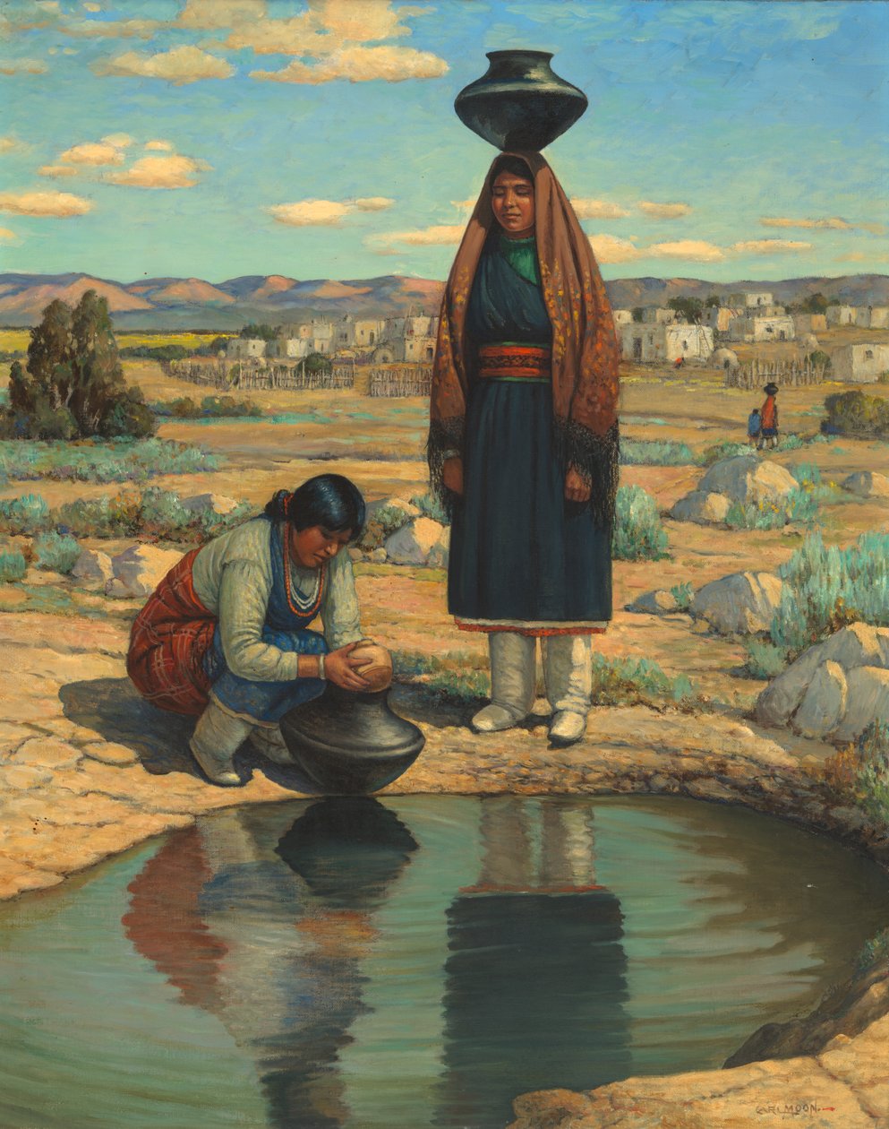 Santa Clara Women by Carl Moon