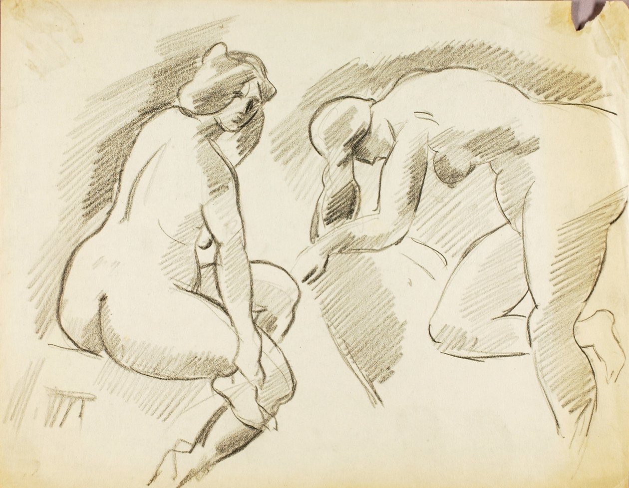 Female Nude (Two) by Carl Newman