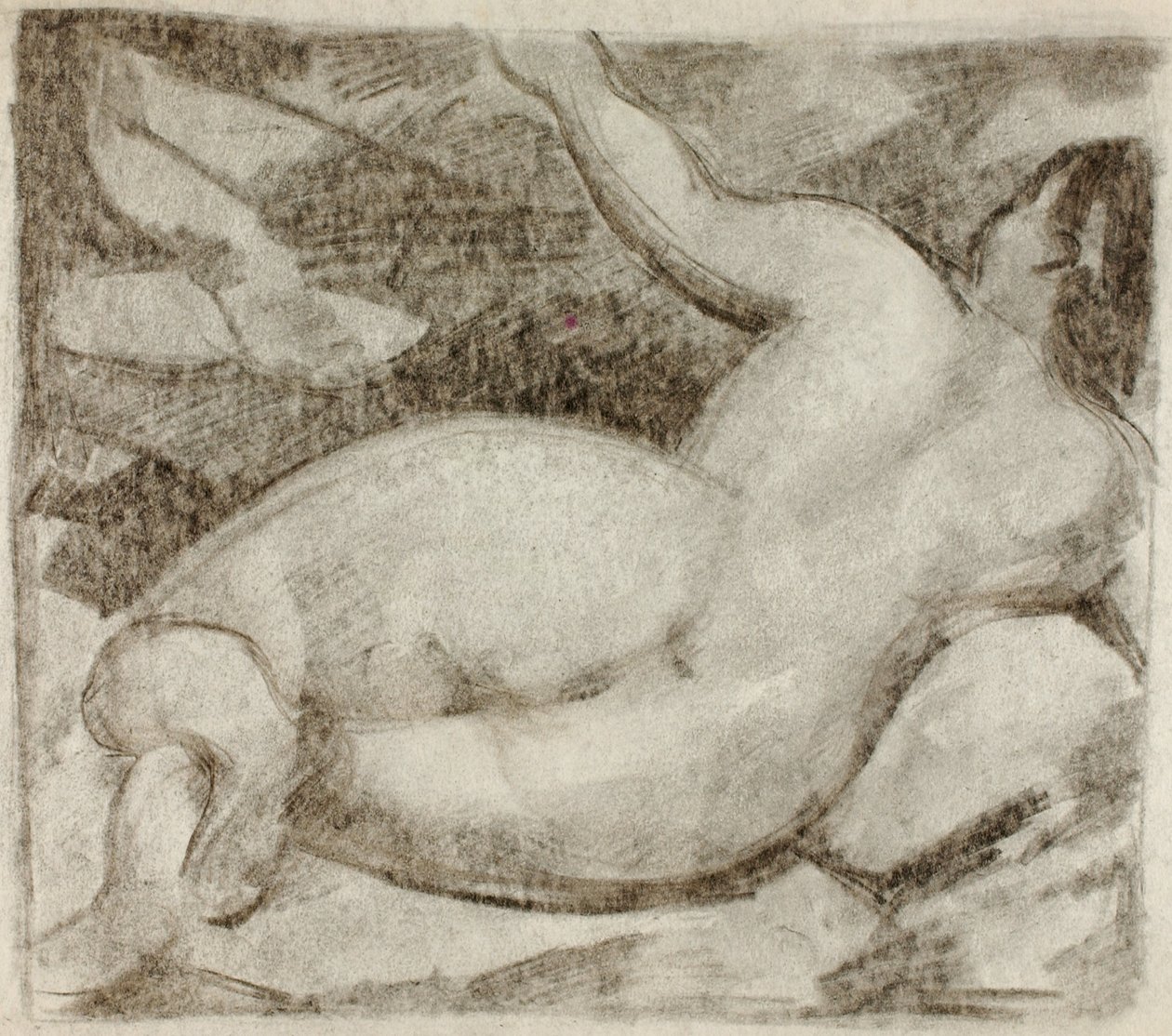 Female Nude, Reclining by Carl Newman