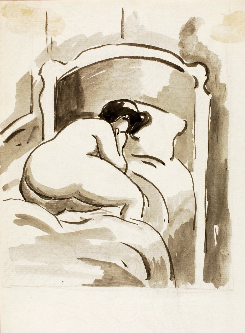 Female Nude Reclining by Carl Newman
