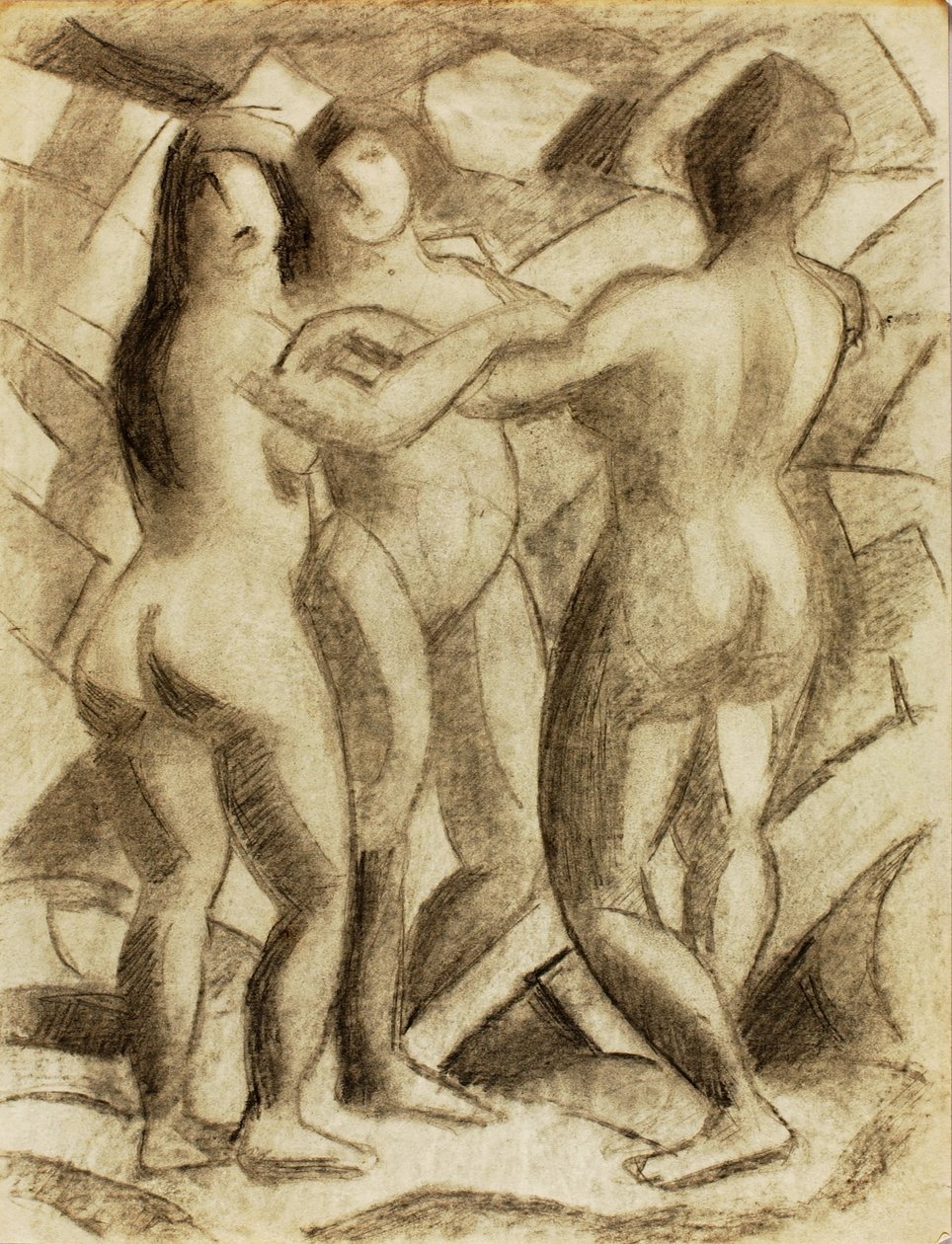 Group of Three Female Nudes by Carl Newman