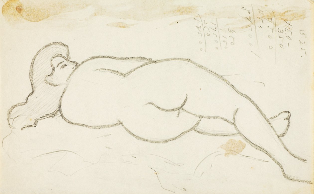 Reclining Female Nude by Carl Newman