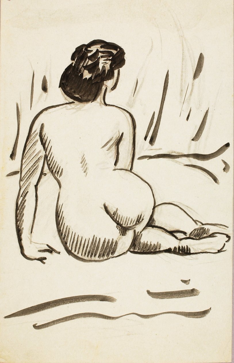 Seated Nude by Carl Newman