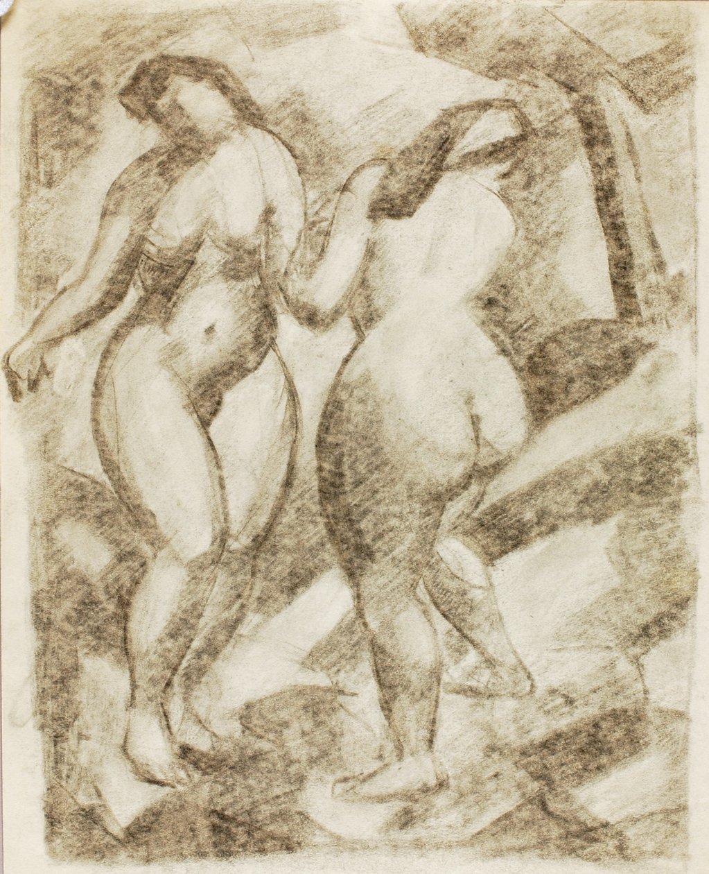 Two Female Nudes by Carl Newman