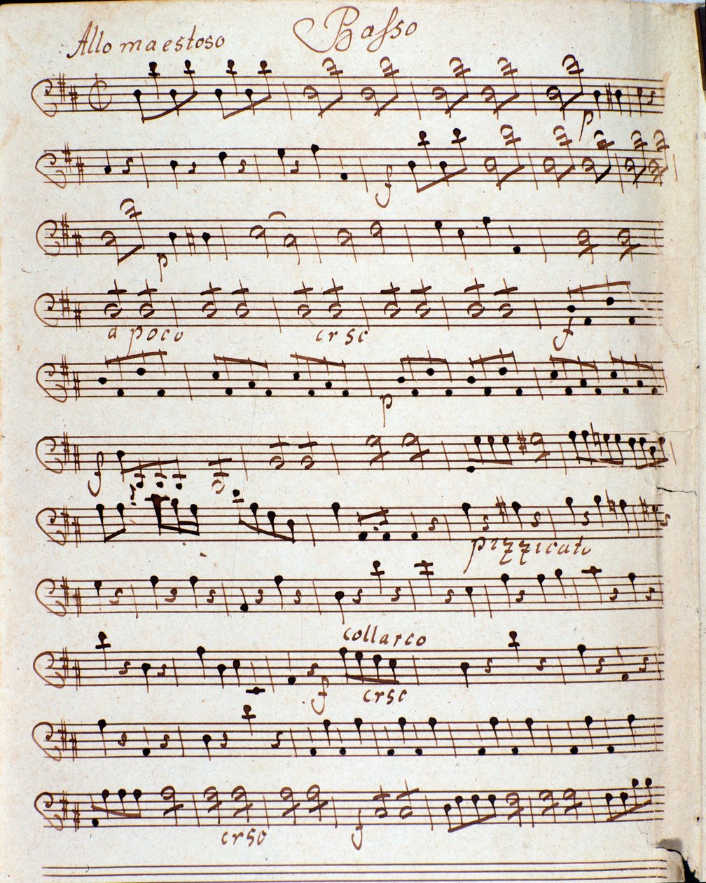 Page of Musical Score of Concerto in D Major by Karl Philipp Stamitz by Carl Philipp Stamitz