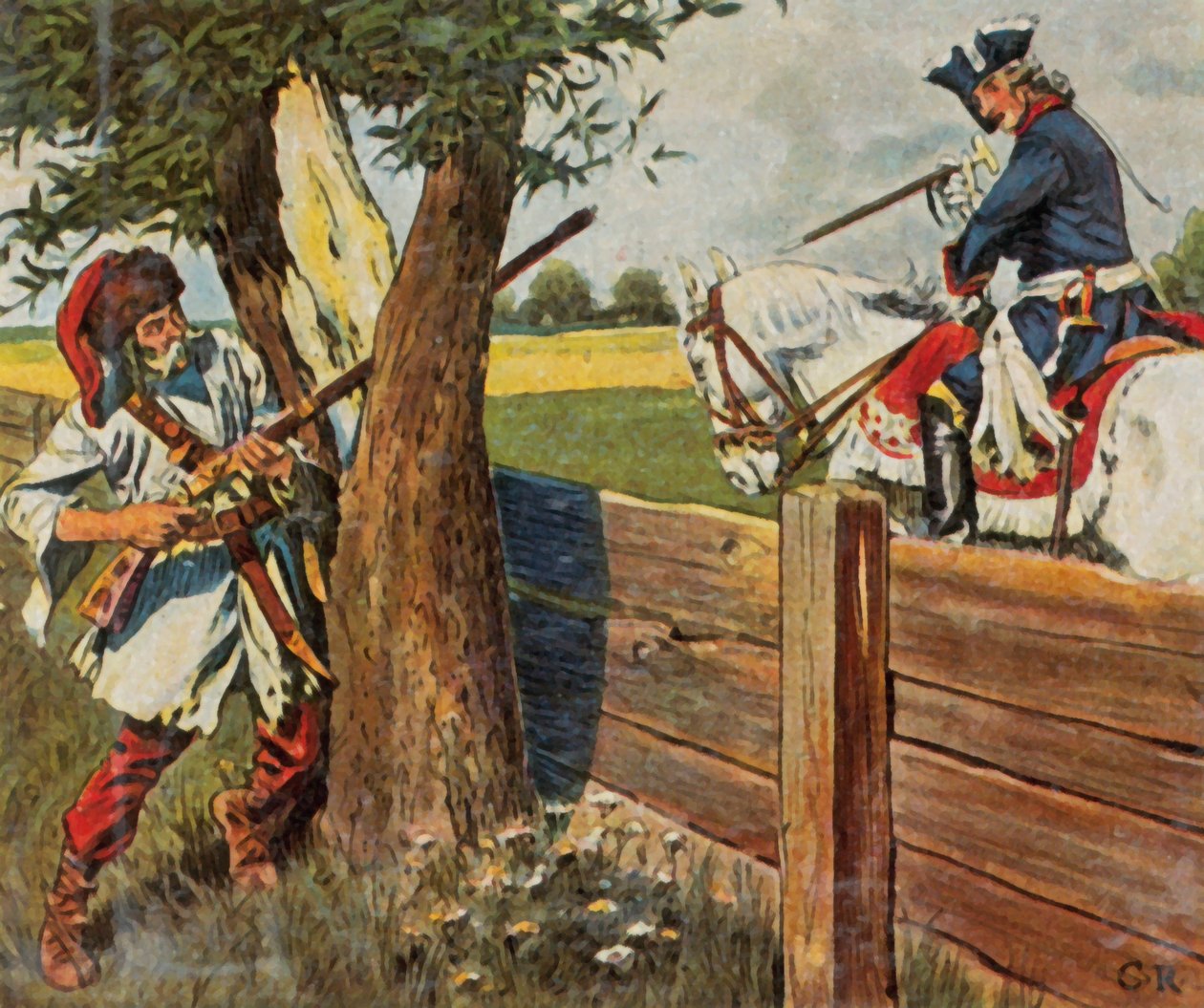 Frederick the Great Escapes Danger Through Presence of Mind by Carl Rochling