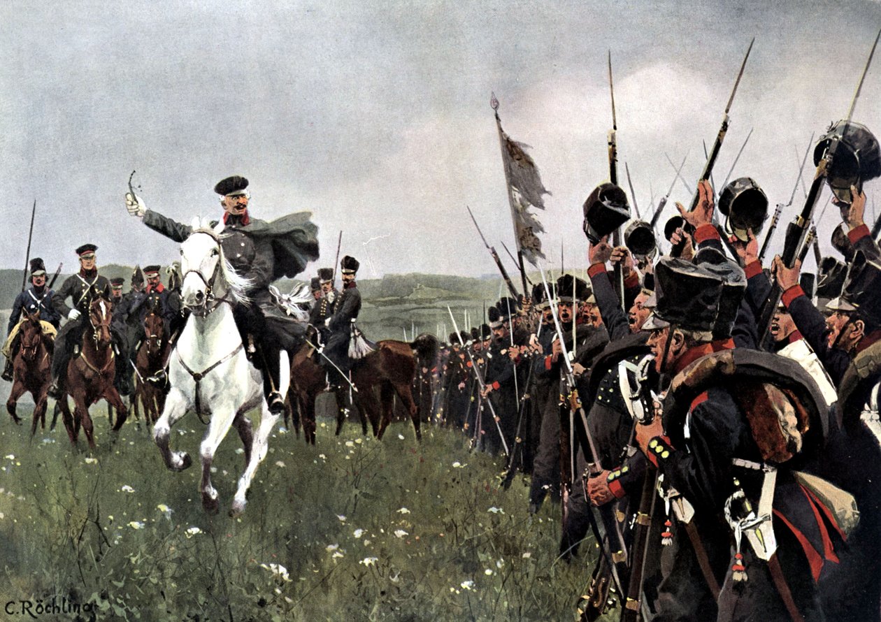 General Blucher before the Battle on the Katzbach August 26th 1813 by Carl Röchling