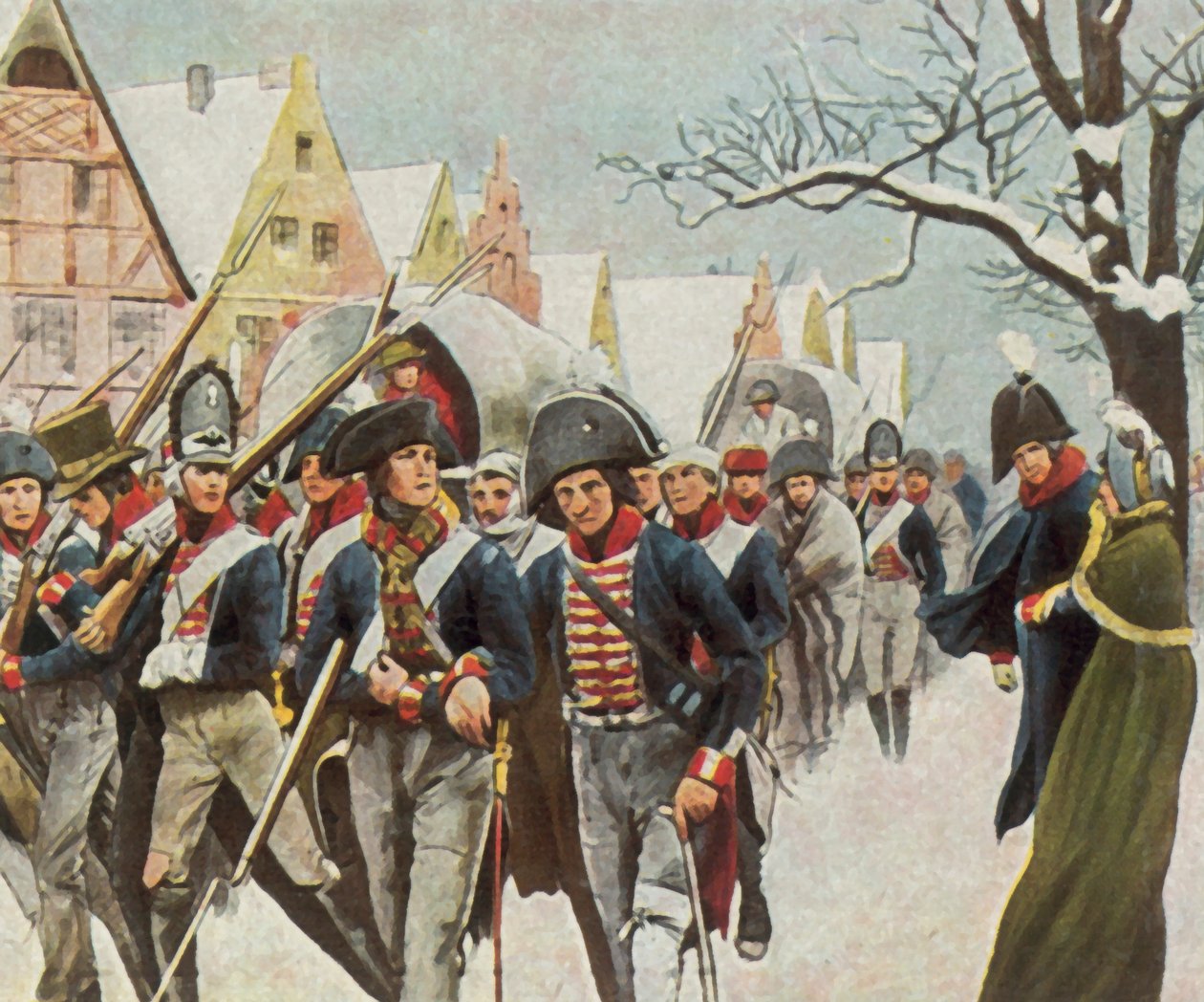 The Prussian Royal Couple in Memel by Carl Rochling