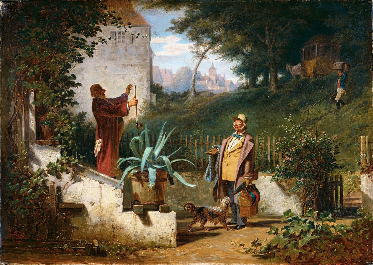 Childhood Friends, c. 1855 by Carl Spitzweg