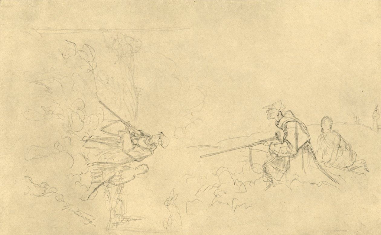 The Sunday Hunter by Carl Spitzweg