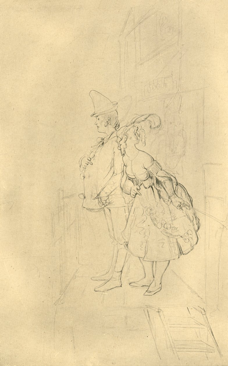 Step Right In, Gentlemen! by Carl Spitzweg