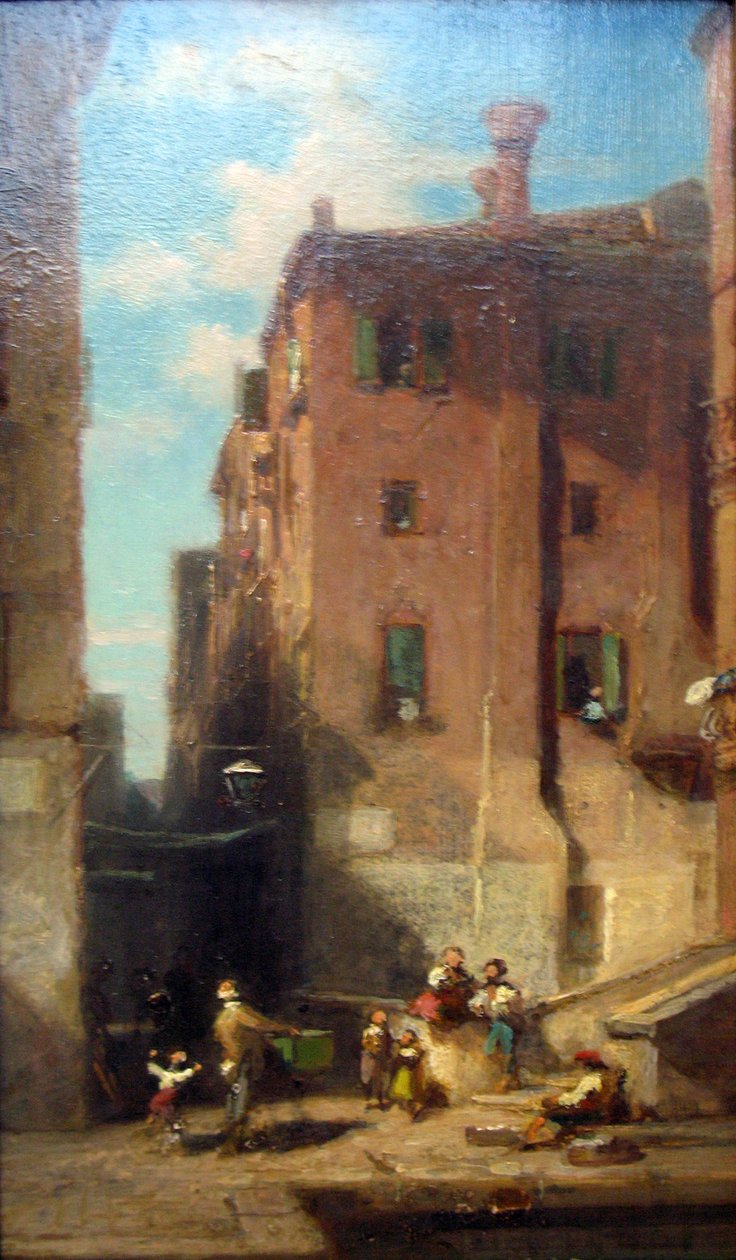Venetian Street by Carl Spitzweg