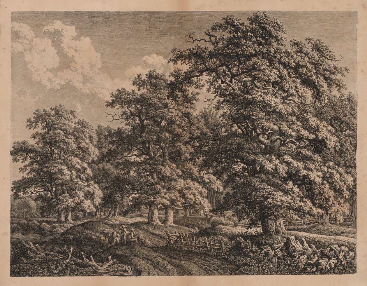 Landscape and Three Figures by Carl Wilhelm Kolbe I