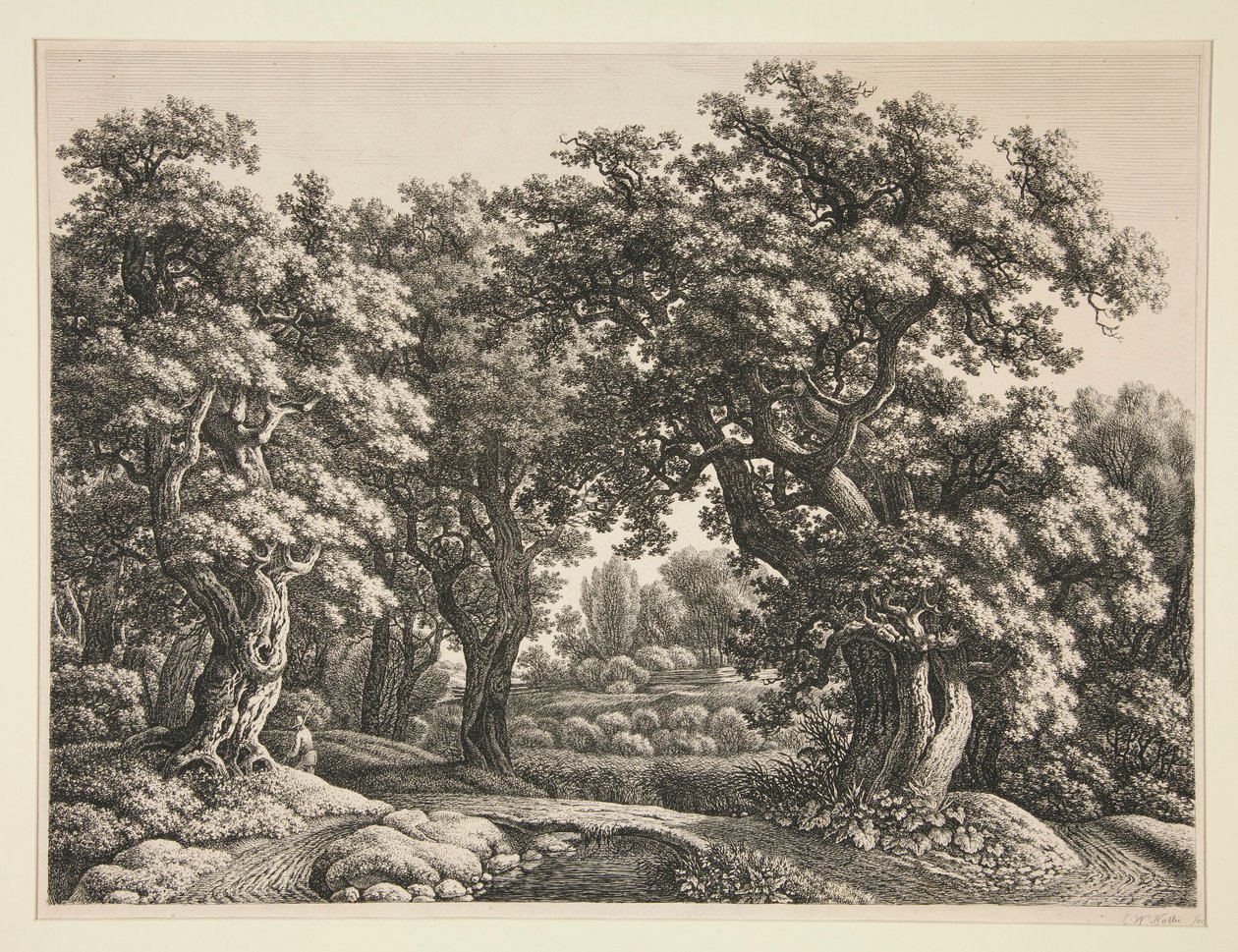 Forest Landscape by Carl Wilhelm Kolbe the elder