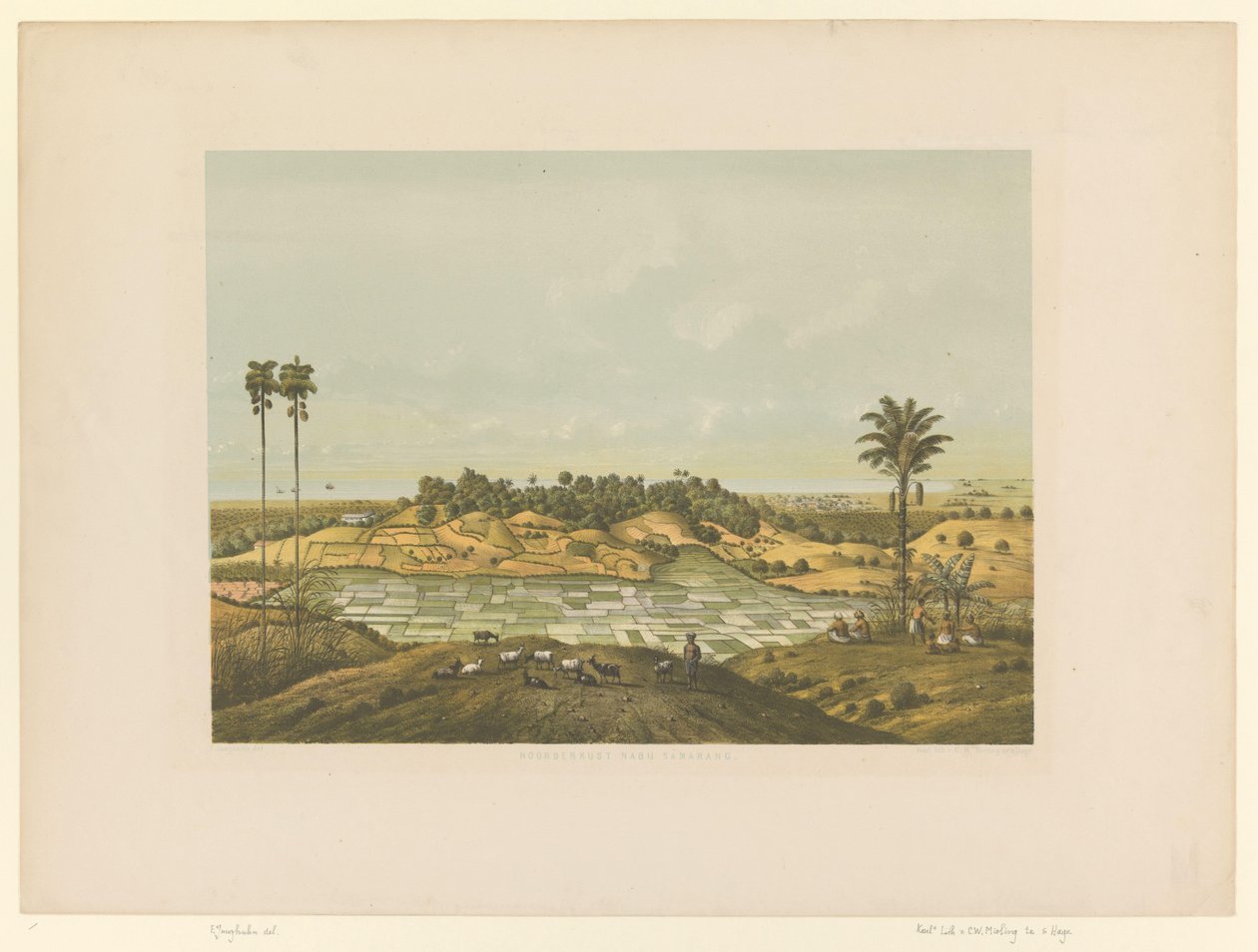 View of a Landscape near Samarang by Carl Wilhelm Mieling (possibly)