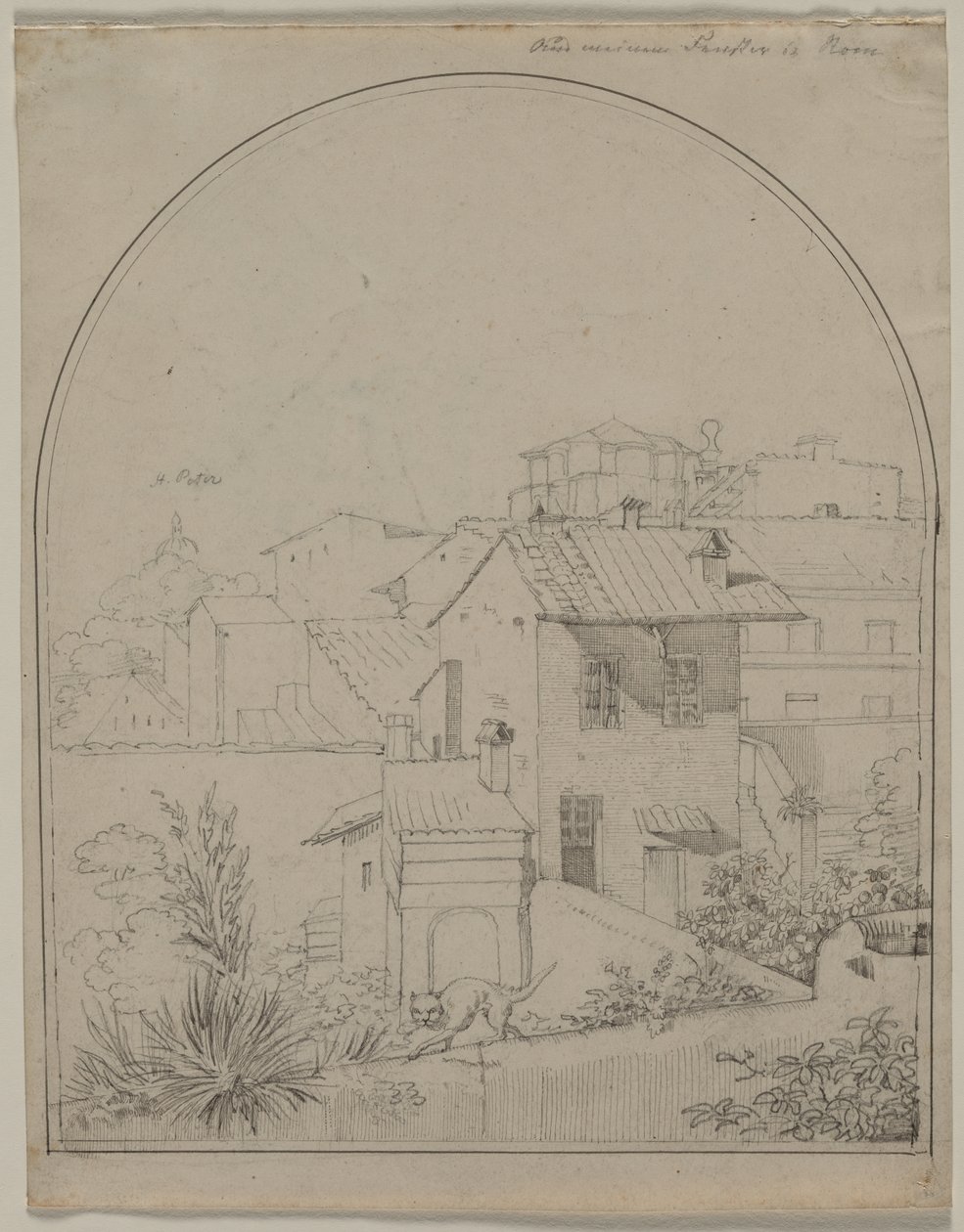 View from My Window in Rome, c. 1817 by Carl Wilhelm Tischbein