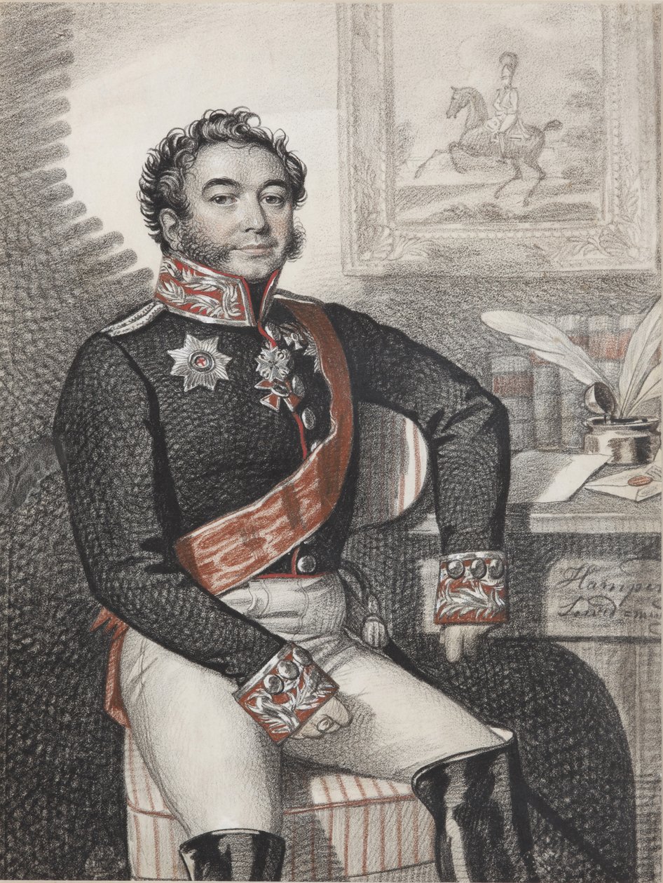 Portrait of Fyodor Petrovich Opochinin by Carl von Hampeln