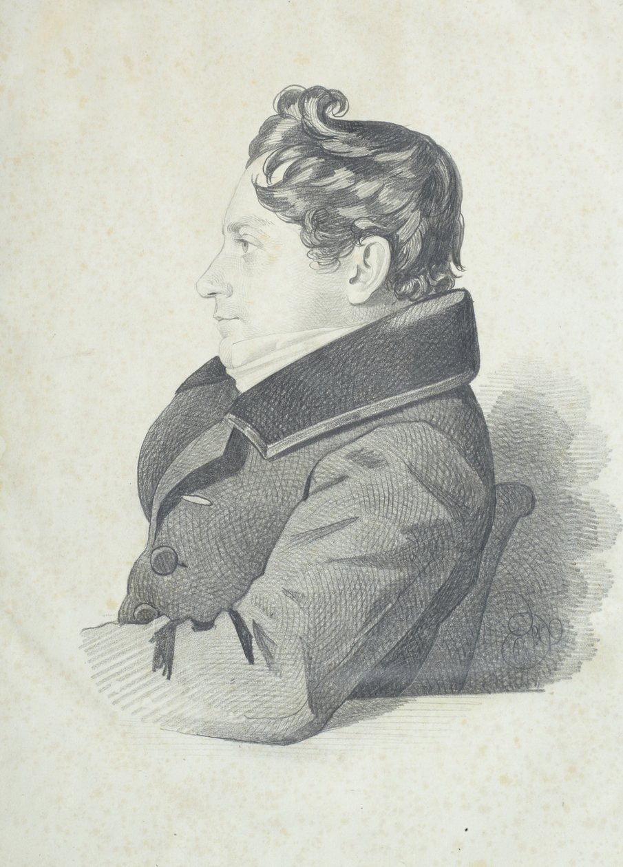 Portrait of Nikolay Adrianovich Divov, 1830s by Carl von Hampeln