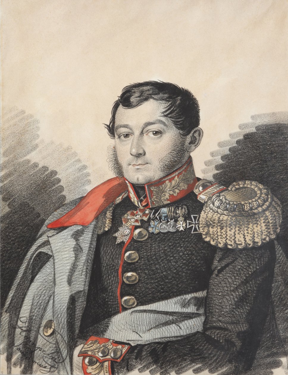 Portrait of Pyotr Nikolaevich Yermolov by Carl von Hampeln