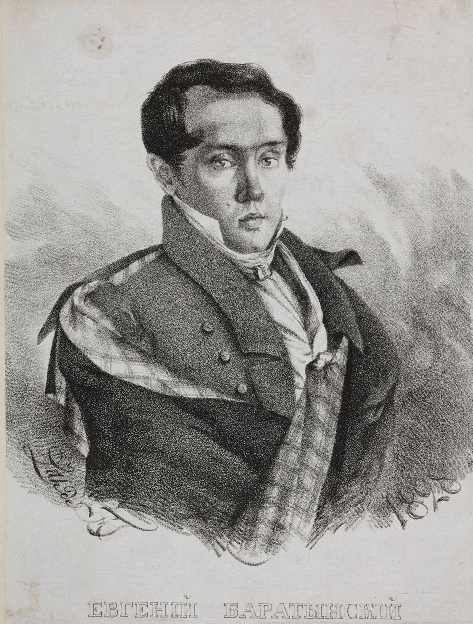 Portrait of the Poet Yevgeny Abramovich Baratynsky by Carl von Hampeln