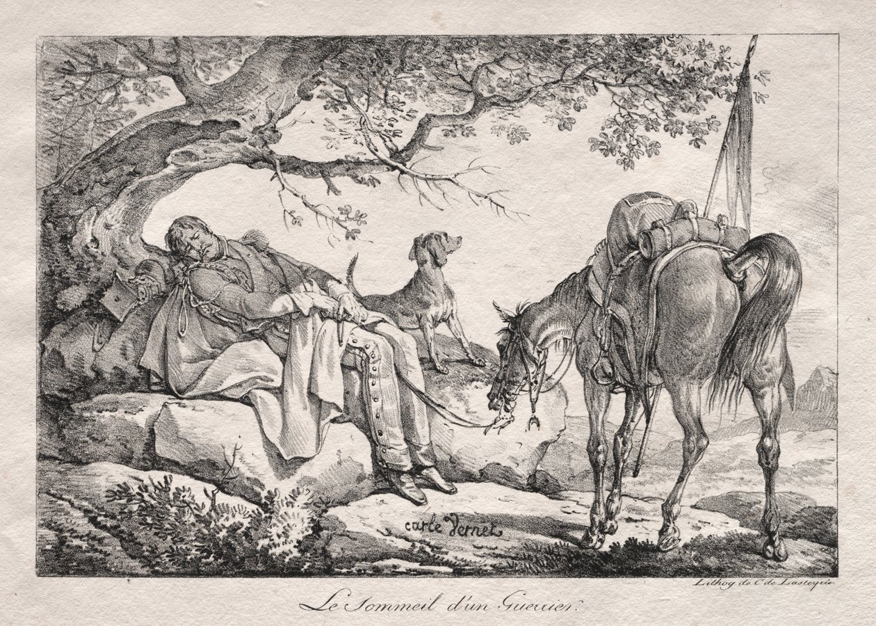 The Sleeping Soldier by Carle Vernet