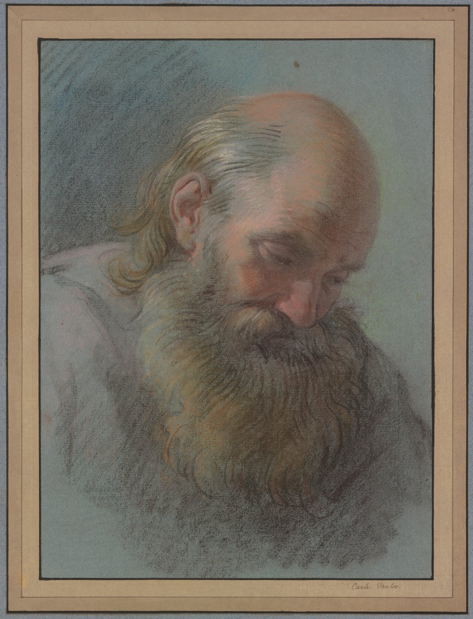 Head of a Bearded Old Man by Carle van Loo