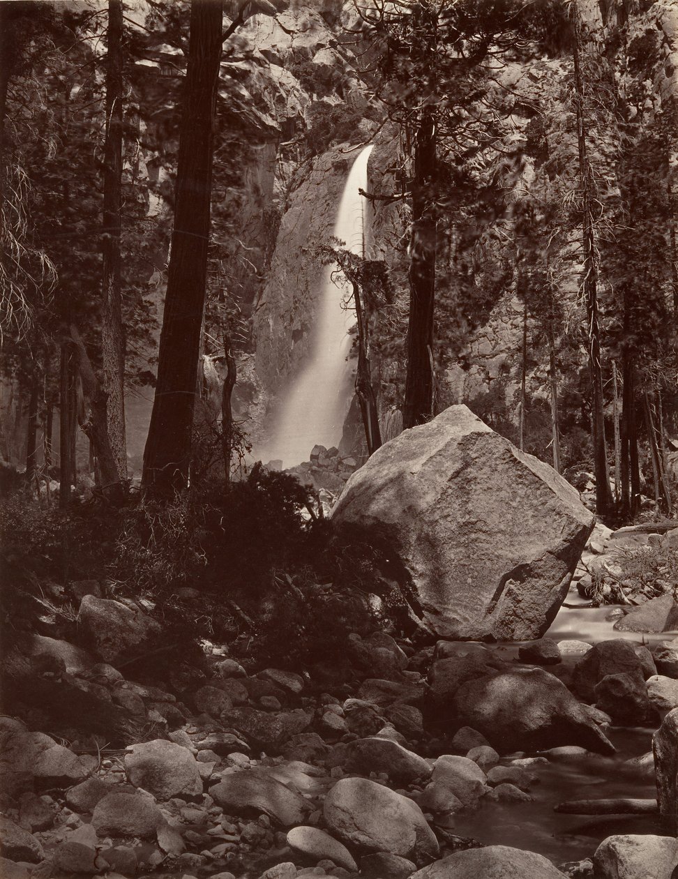 Lower Yosemite Fall by Carleton E. Watkins.