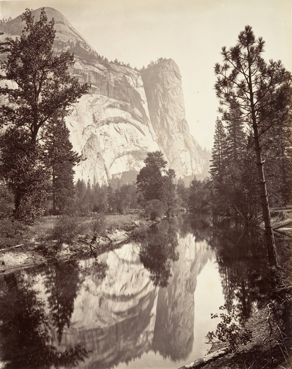 Washington Tower, Yosemite by Carleton E. Watkins.