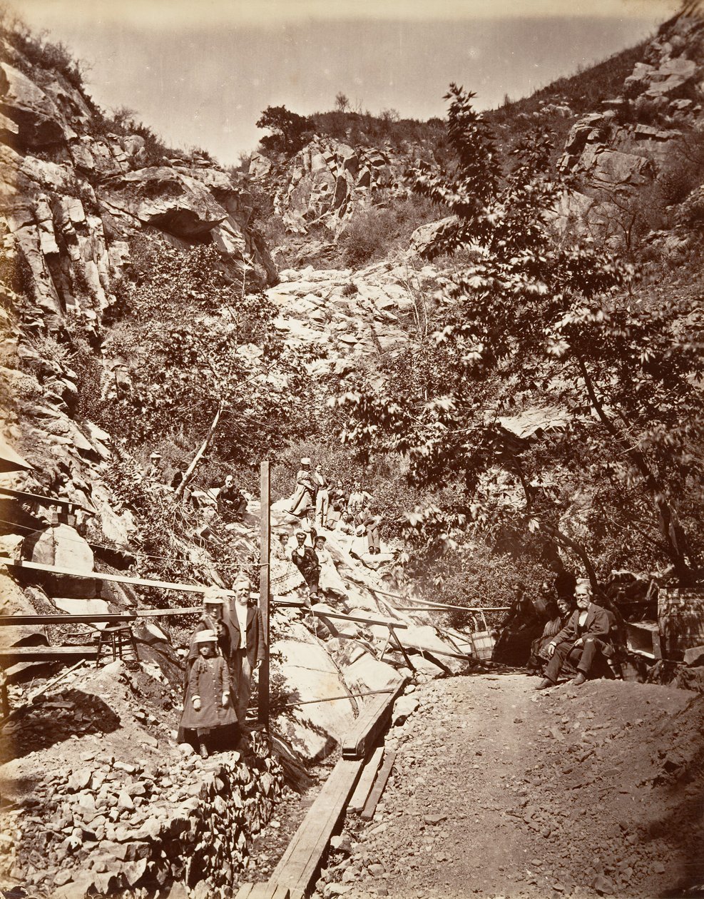 Hot Sulphur Springs, Santa Barbara, 1876, printed ca. 1876 by Carleton Emmons Watkins
