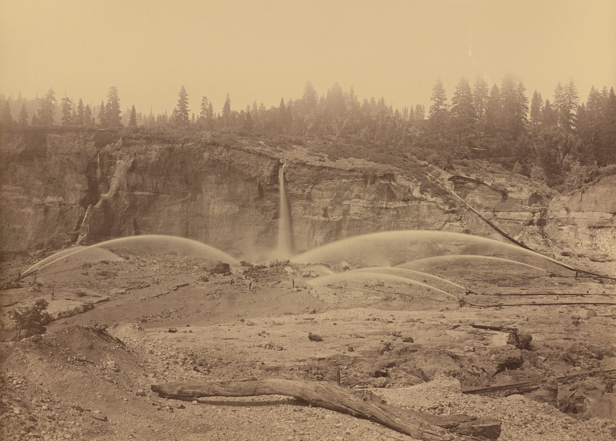Malakoff Diggins, North Bloomfield, Nevada County, 1871 by Carleton Emmons Watkins