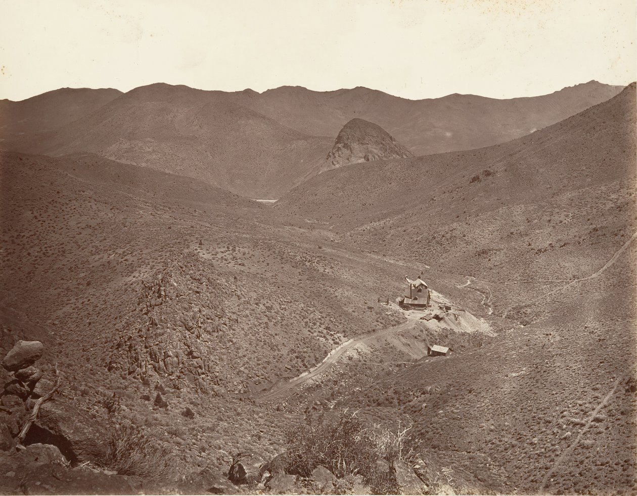 Sutro Tunnel Shaft No. 2 by Carleton Emmons Watkins