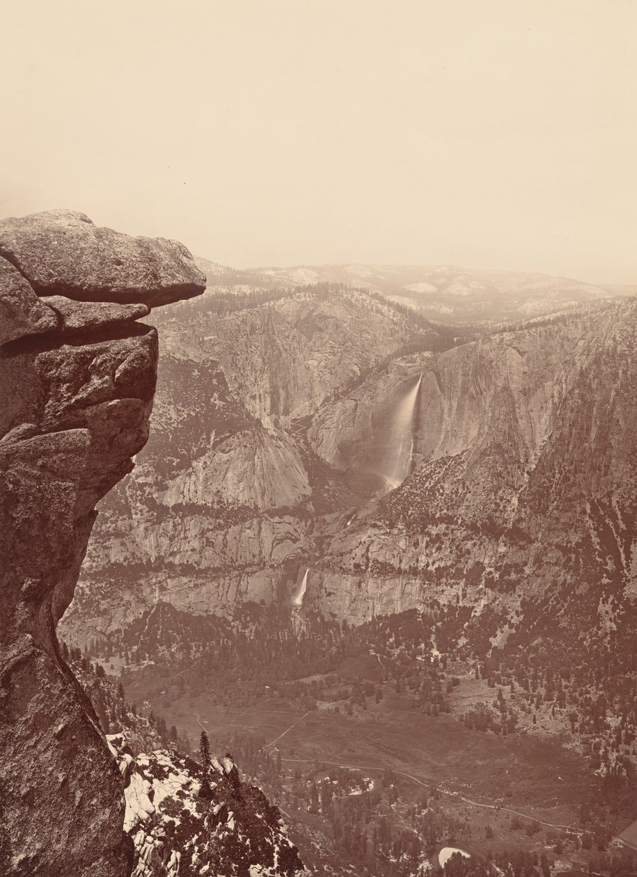 The Yosemite Falls, from Glacier Point by Carleton Emmons Watkins