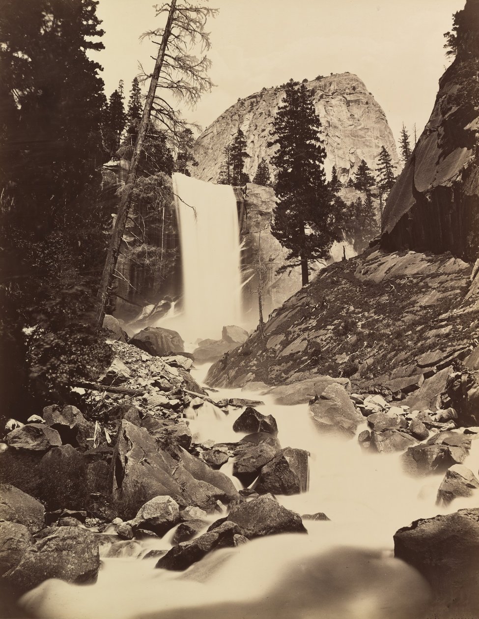 Vernal Fall, Yosemite by Carleton Emmons Watkins