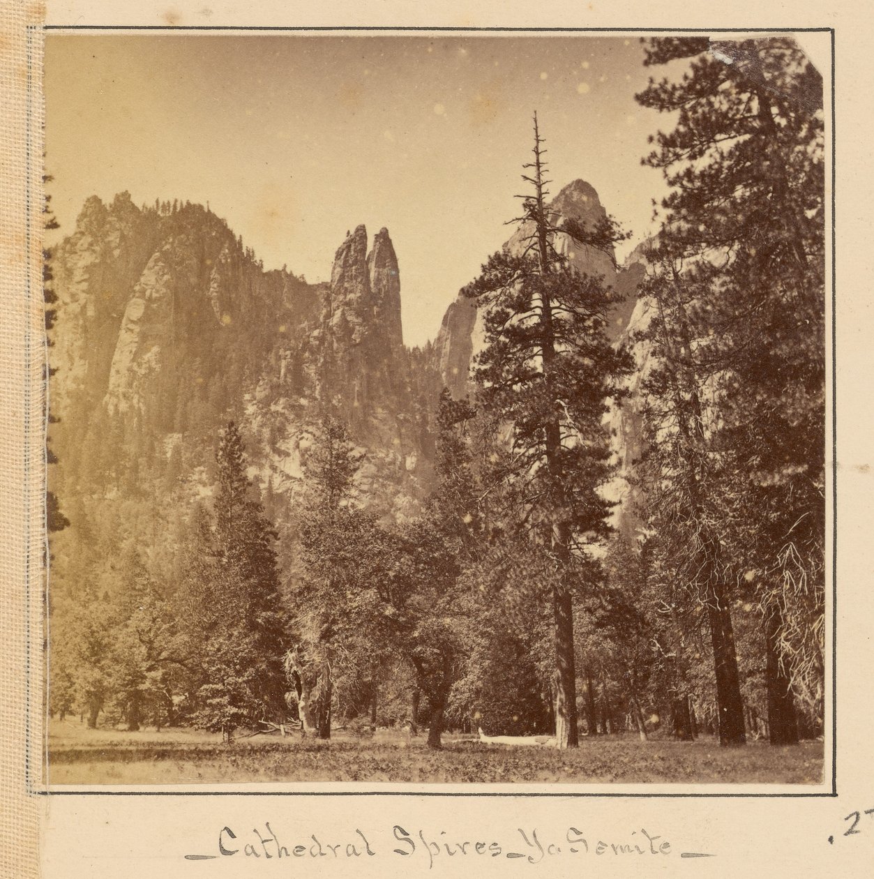 Cathedral Spires, 2200 Feet by Carleton Watkins
